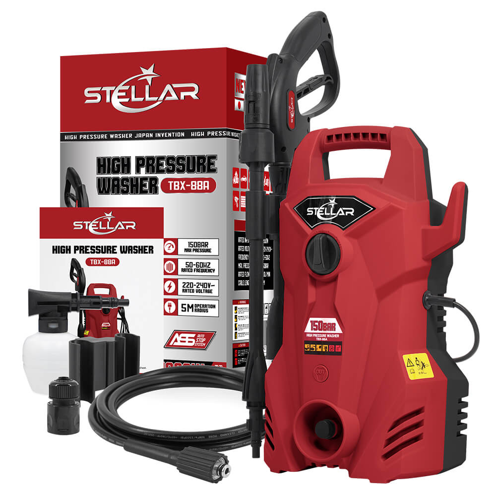 เครื่องฉีดน้ำแรงดันสูง STELLAR รุ่น TBX-88A 150 บาร์ 1800 วัตต์